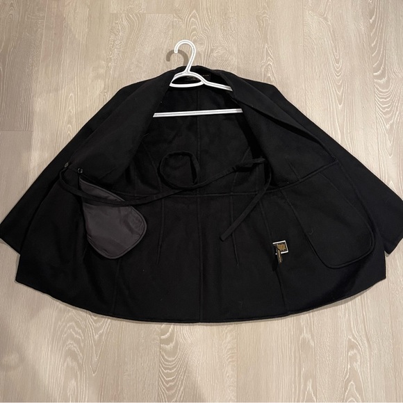 100% Cashmere DONNA KARAN OPEN FRONT BLAZER JACKET Black size 4/6 fit - Picture 11 of 14